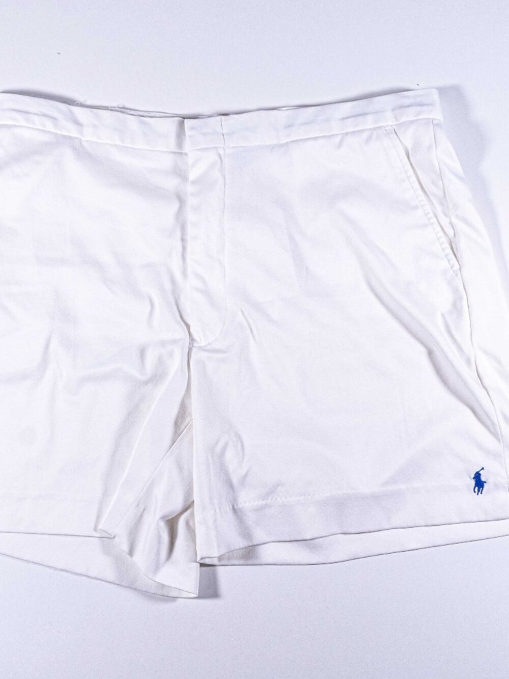 Vintage 90s Polo Ralph Lauren Tennis Pony Chino Shorts Mens 38 White
